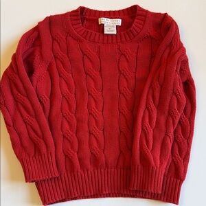 The Beaufort Bonnet Company Vibrant Red Cable Knit Sweater